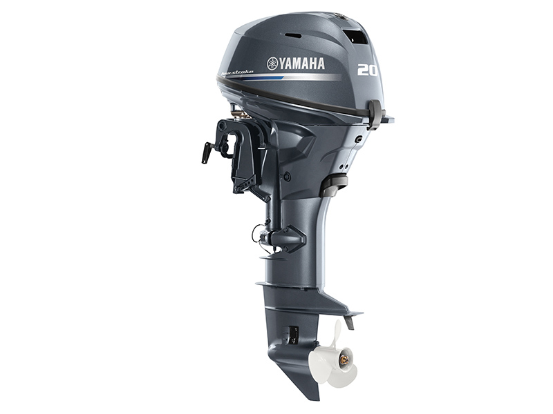 F20LWPB Yamaha Portable Four Stroke 20 HP Long Shaft, Tiller Handle, Electric/Manual Start, Mechanical Trim & Tilt System